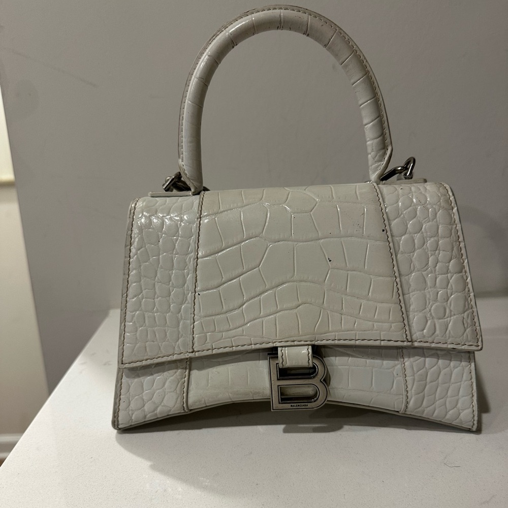 Balenciaga Hourglass Bag White